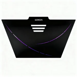 Front view of the GOKDA Nest 3 mosquito trap, large size model in black color. Best for industry or factory use.