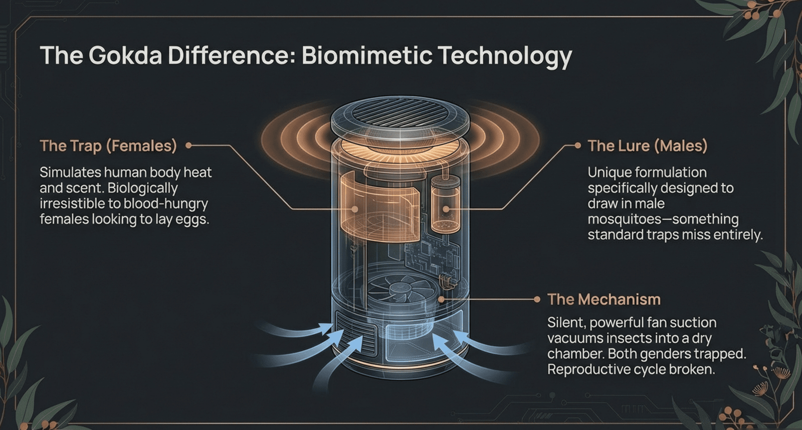 gokda kills both male and female mosquito